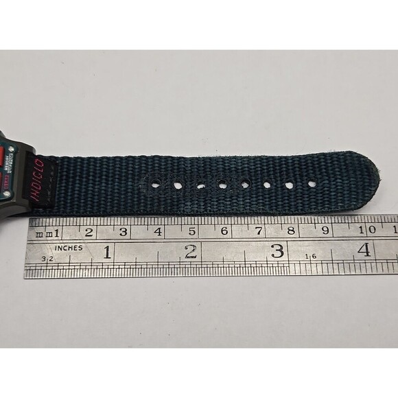 Timex Ironman Triathlon 8 Lap Indiglo 100M Digital Watch New Battery Nylon Strap - Picture 8 of 10